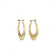 Load image into Gallery viewer, YELLOW GOLD HOLLOW SHRIMP HOOP EARRINGS