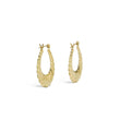 Load image into Gallery viewer, YELLOW GOLD HOLLOW SHRIMP HOOP EARRINGS