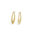Load image into Gallery viewer, YELLOW GOLD HOLLOW SHRIMP HOOP EARRINGS