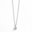 Load image into Gallery viewer, WHITE GOLD NATURAL ROUND DIAMOND PENDANT WITH NECKLACE.