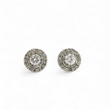 Load image into Gallery viewer, DOUBLE HALO DIAMOND EARRING