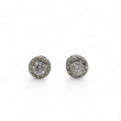 Load image into Gallery viewer, HALO DIAMOND STUD EARRINGS