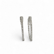 Load image into Gallery viewer, NATURAL DIAMOND HOOP EARRINGS