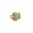 Load image into Gallery viewer, YELLOW GOLD NUGGET LADY'S RING WITH NATURAL DIAMOND