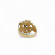 Load image into Gallery viewer, YELLOW GOLD NUGGET LADY'S RING WITH NATURAL DIAMOND