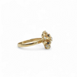 Load image into Gallery viewer, YELLOW GOLD LADY'S RIBBON RING WITH NATURAL DIAMONDS