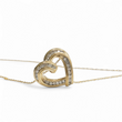 Load image into Gallery viewer, YELLOW GOLD NATURAL DIAMOND HEART PENDANT