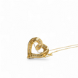 Load image into Gallery viewer, YELLOW GOLD NATURAL DIAMOND HEART PENDANT