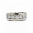 Load image into Gallery viewer, MEN'S WEDDING BAND WITH 5 DIAMONDS.