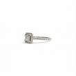 Load image into Gallery viewer, WHITE GOLD PRINCESS CUT NATURAL DIAMOND ENGAGEMENT RING.