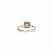Load image into Gallery viewer, WHITE GOLD PRINCESS CUT NATURAL DIAMOND ENGAGEMENT RING.