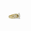 Load image into Gallery viewer, LADY'S RING WITH MARQUISE, BAGUETTE AND ROUND NATURAL DIAMONDS.