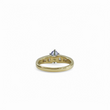 Load image into Gallery viewer, YELLOW GOLD LADY'S RING WITH TANZANITE AND DIAMONDS