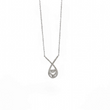 Load image into Gallery viewer, WHITE GOLD NATURAL DIAMOND PENDANT WITH NECKLACE