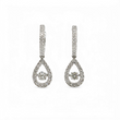 Load image into Gallery viewer, WHITE GOLD EARRINGS WITH LAB GROWN DIAMONDS.