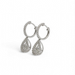 Load image into Gallery viewer, WHITE GOLD EARRINGS WITH LAB GROWN DIAMONDS.