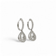 Load image into Gallery viewer, WHITE GOLD EARRINGS WITH LAB GROWN DIAMONDS.