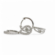 Load image into Gallery viewer, WHITE GOLD EARRINGS WITH LAB GROWN DIAMONDS.