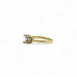 Load image into Gallery viewer, TWO TONE GOLD LADY'S RING SETTING FOR OVAL AND ROUND STONES
