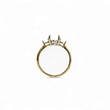 Load image into Gallery viewer, TWO TONE GOLD LADY'S RING SETTING FOR OVAL AND ROUND STONES