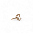 Load image into Gallery viewer, ROSE GOLD SEMI MOUNT RING SETTING FOR OVAL MAIN GEMSTONE