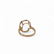 Load image into Gallery viewer, ROSE GOLD SEMI MOUNT RING SETTING FOR OVAL MAIN GEMSTONE