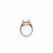 Load image into Gallery viewer, ROSE GOLD SEMI MOUNT RING SETTING FOR OVAL MAIN GEMSTONE