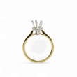 Load image into Gallery viewer, TWO TONE GOLD SEMI MOUNT RING SETTING FOR A MARQUISE CUT CENTER STONE