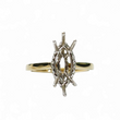 Load image into Gallery viewer, TWO TONE GOLD SEMI MOUNT RING SETTING FOR A MARQUISE CUT CENTER STONE