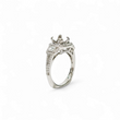 Load image into Gallery viewer, WHITE GOLD SEMI MOUNT RING SETTING FOR A CENTER ROUND STONE