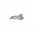 Load image into Gallery viewer, WHITE GOLD SEMI MOUNT RING SETTING FOR A CENTER ROUND STONE
