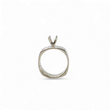 Load image into Gallery viewer, WHITE GOLD SEMI MOUNT RING SETTING ROUND CENTER STONE