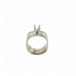 Load image into Gallery viewer, WHITE GOLD SEMI MOUNT RING SETTING ROUND CENTER STONE