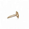 Load image into Gallery viewer, ROSE GOLD SEMI MOUNT RING SETTING HEXAGONAL STYLE FOR ROUND STONE