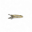 Load image into Gallery viewer, TWO TONE GOLD SOLITAIRE MOUNT RING SETTING FOR A ROUND CENTER STONE
