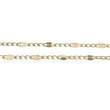 Load image into Gallery viewer, YELLOW GOLD FLAT FIGARO NECKLACE