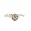 Load image into Gallery viewer, WHITE & ROSE GOLD NATURAL DIAMOND LADY'S RING