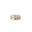 Load image into Gallery viewer, WHITE AND ROSE GOLD S.KASHI RING WITH DIAMONDS AND SAPPHIRE STONES