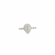Load image into Gallery viewer, WHITE GOLD PEAR CUT NATURAL DIAMOND RING