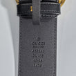 Load image into Gallery viewer, GUCCI BLACK BELT W/ DOUBLE G PEARLY BUCKLE