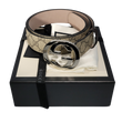 Load image into Gallery viewer, GG SUPREME BELT W/ GG SILVER BUCKLE