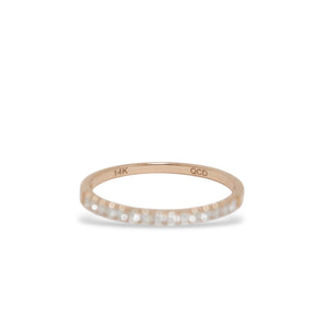 ROSE GOLD NATURAL DIAMOND ANNIVERSARY RING