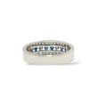 Load image into Gallery viewer, WHITE GOLD BLUE &amp; WHITE DIAMOND WEDDING BAND
