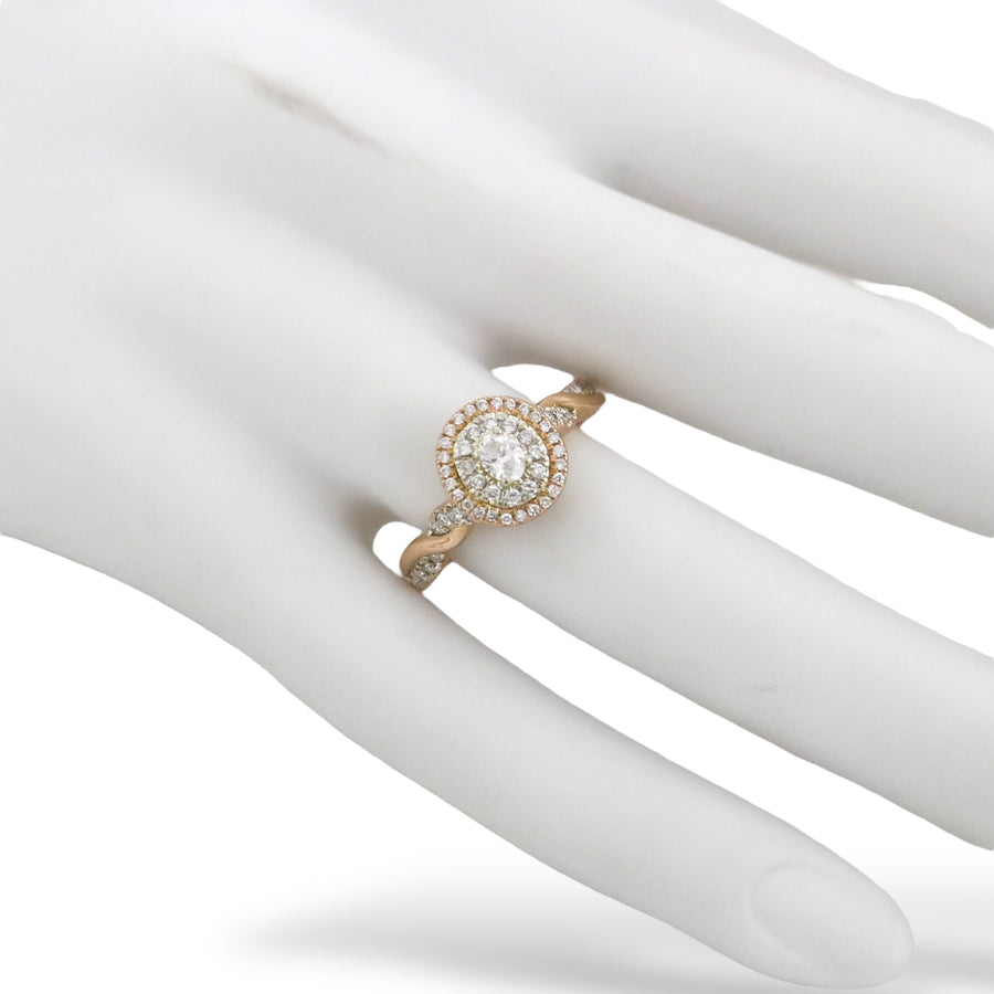 ROSE GOLD NATURAL DIAMONDS LADY'S RING