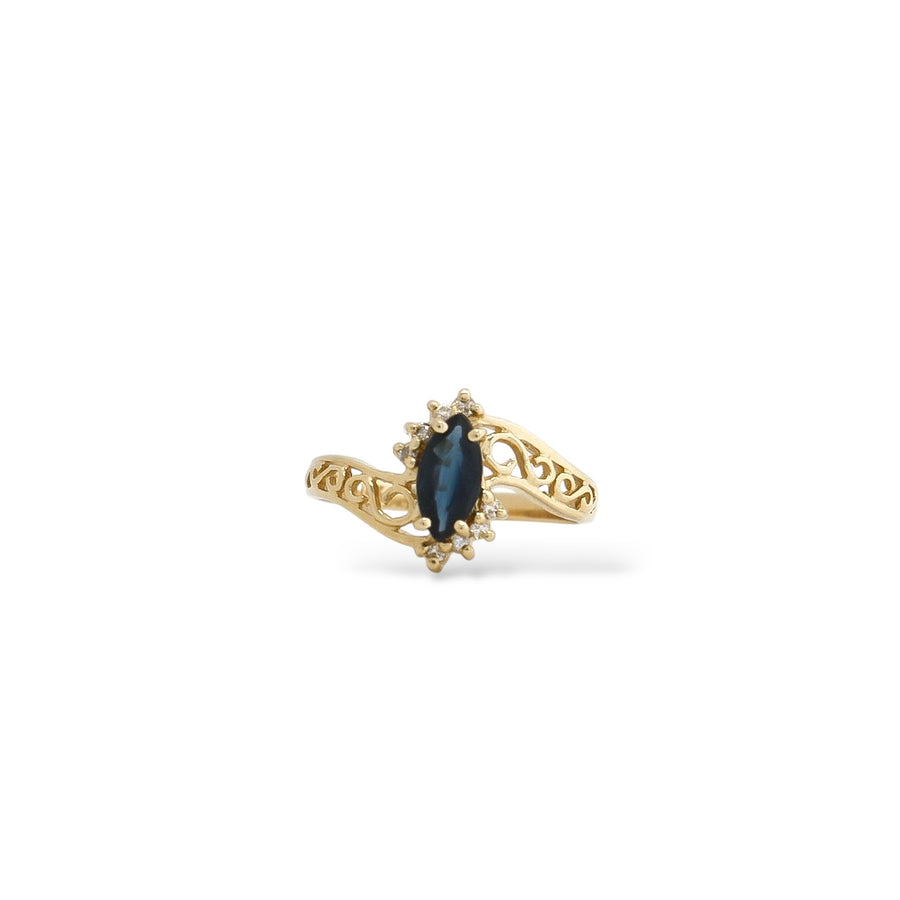 YELLOW GOLD LADY'S SAPPHIRE RING