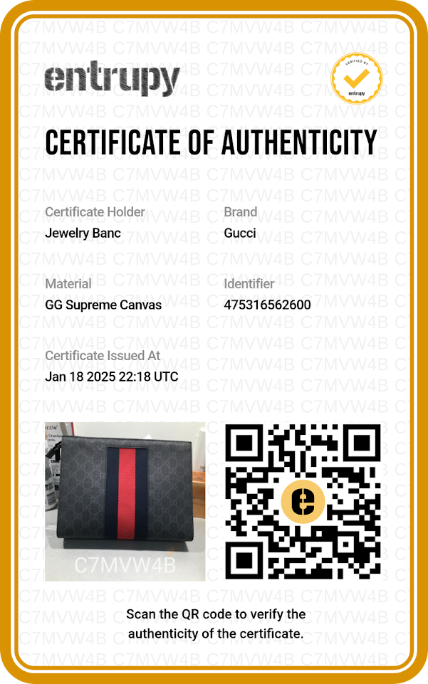 PREOWNED GUCCI SELLERIA CALFSKIN COSMETIC CASE