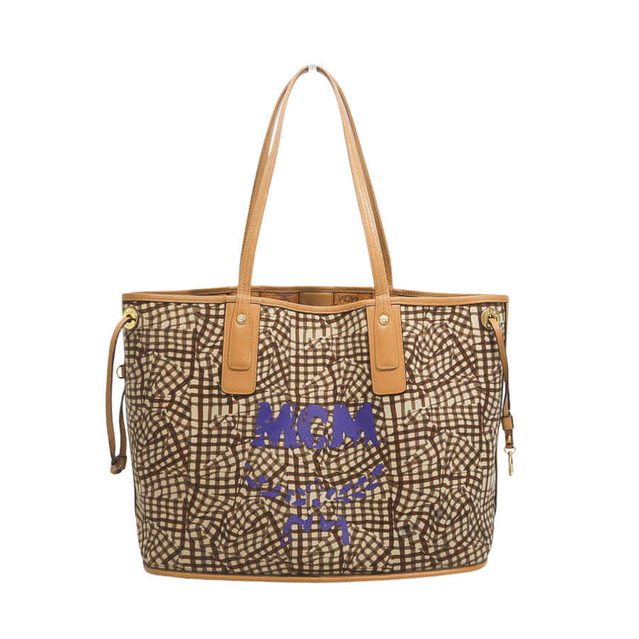 PREOWNED MCM LIZ REVERSIBLE MEDIUM TOTE