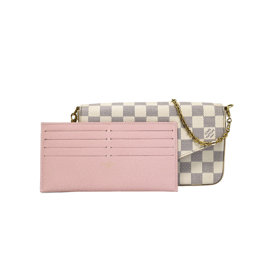 Felicie pochette sales damier azur