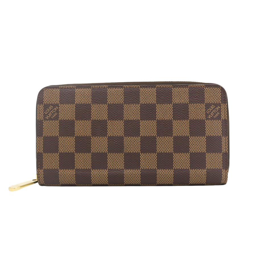 PREOWNED LOUIS VUITTON ZIPPY DAMIER EBENE