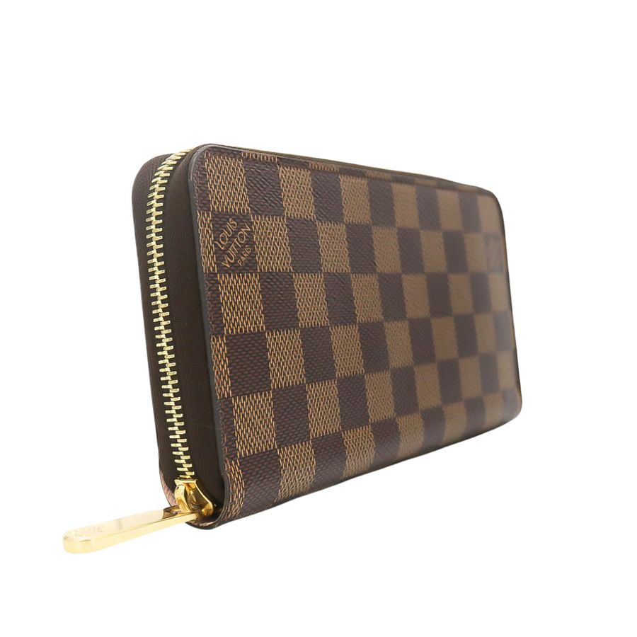 PREOWNED LOUIS VUITTON ZIPPY DAMIER EBENE